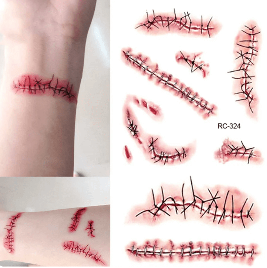 Halloween Waterproof Temporary Tattoo Stickers | Tsuki